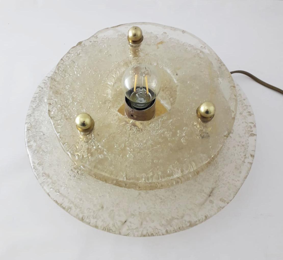 20ième siècle Lampe de bureau en or de Murano en vente
