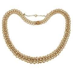 Vintage Gold necklace, French, circa 1940.