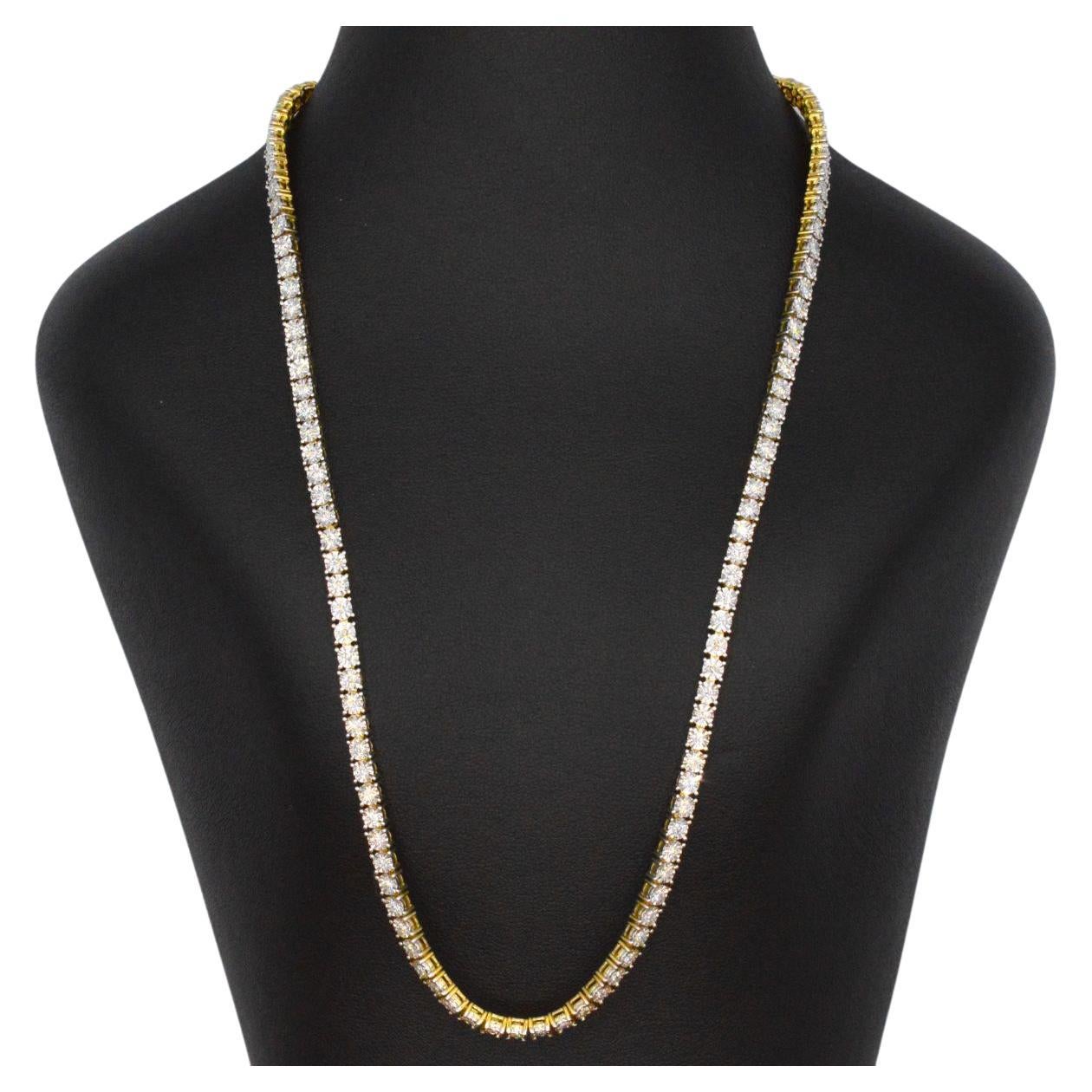 Collier en or avec diamants de 3,50 carats