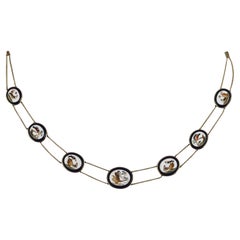 Collana in oro con micromosaico, inizio XIX secolo