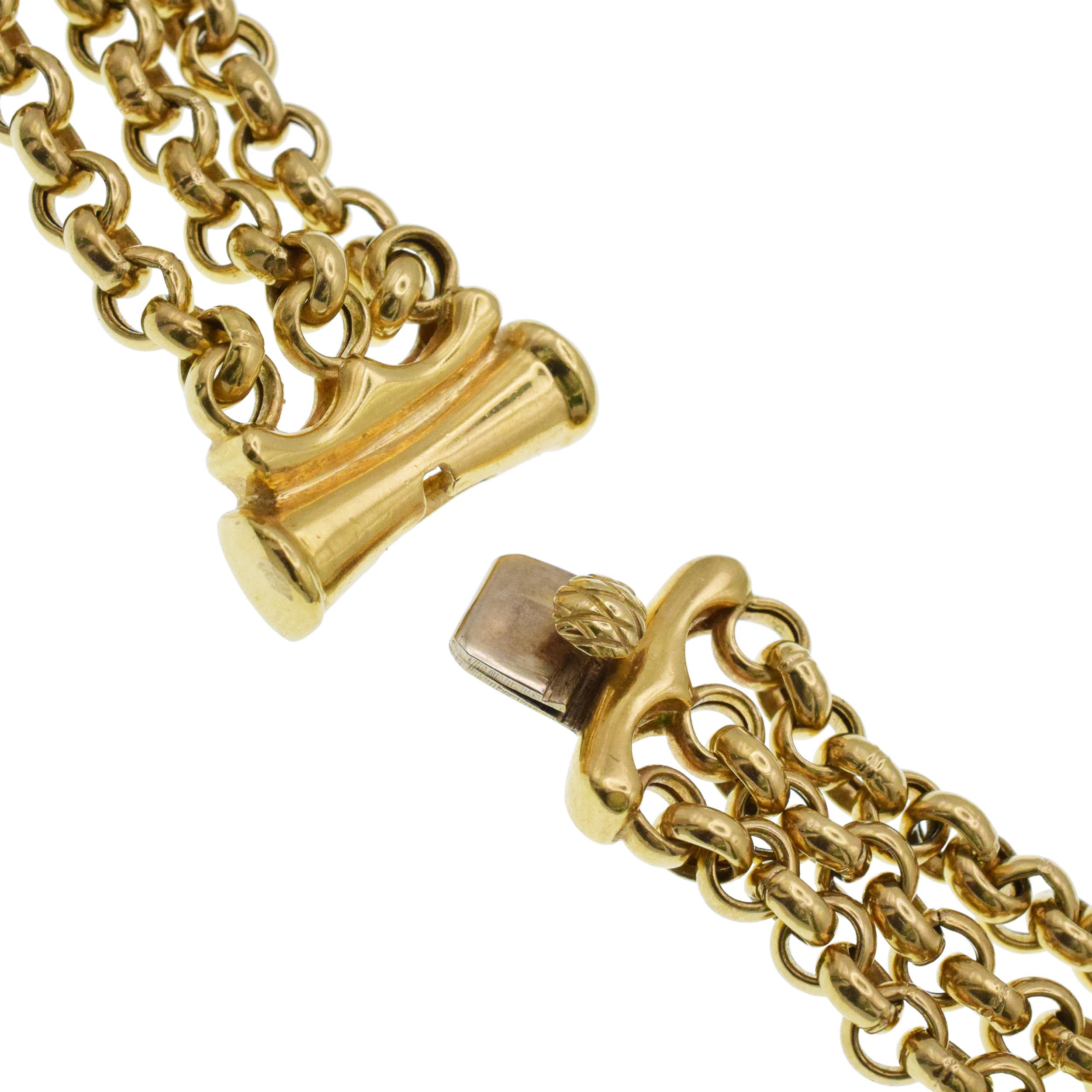 Collana in oro con accenti di perle e diamanti in vendita 6
