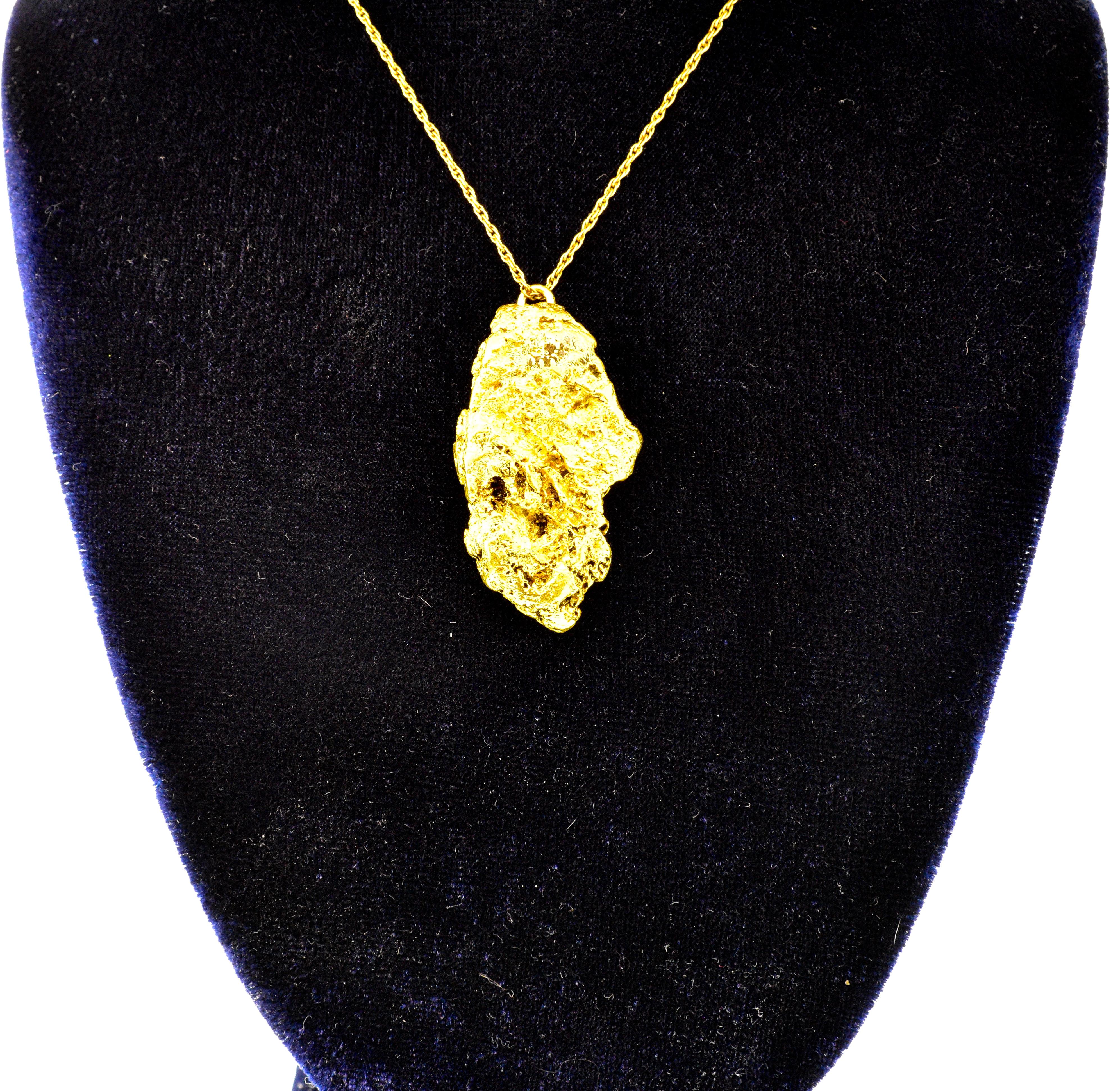 golden nugget pendant