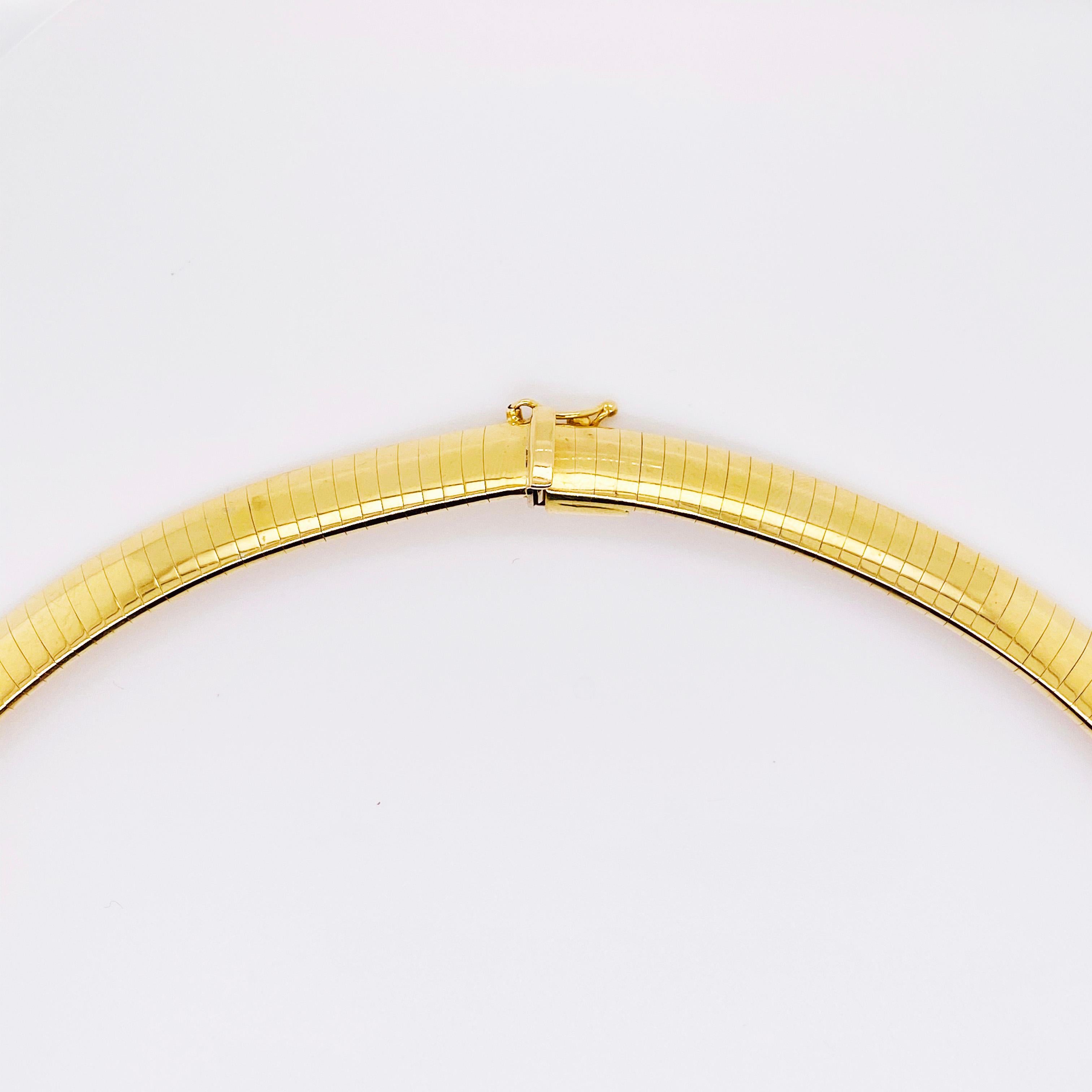 omega necklace 14k yellow gold