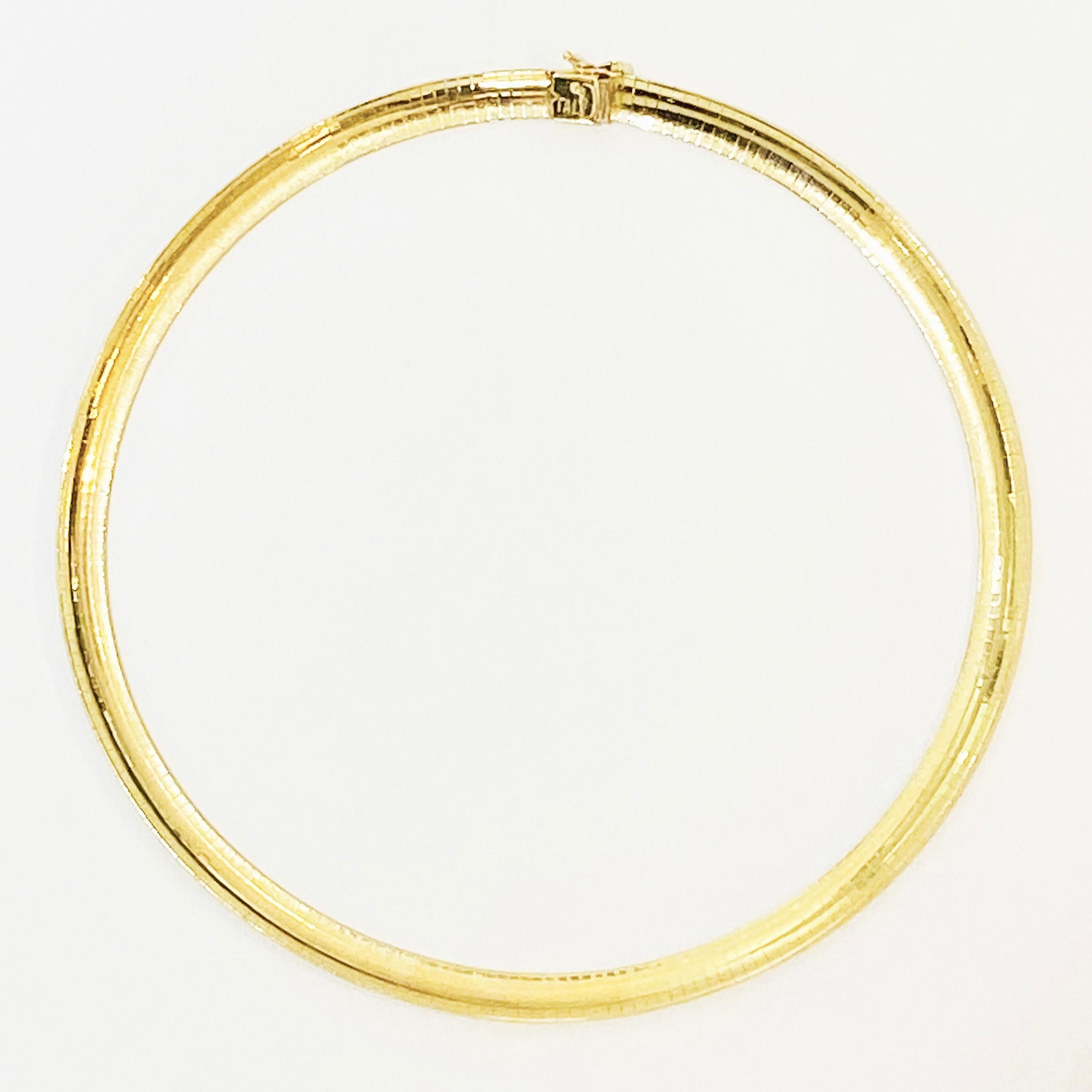 14 karat gold omega necklace