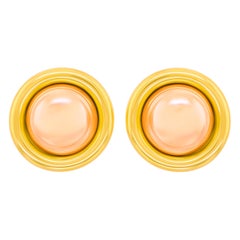 Gold on Gold Seventies Fashion Earrings