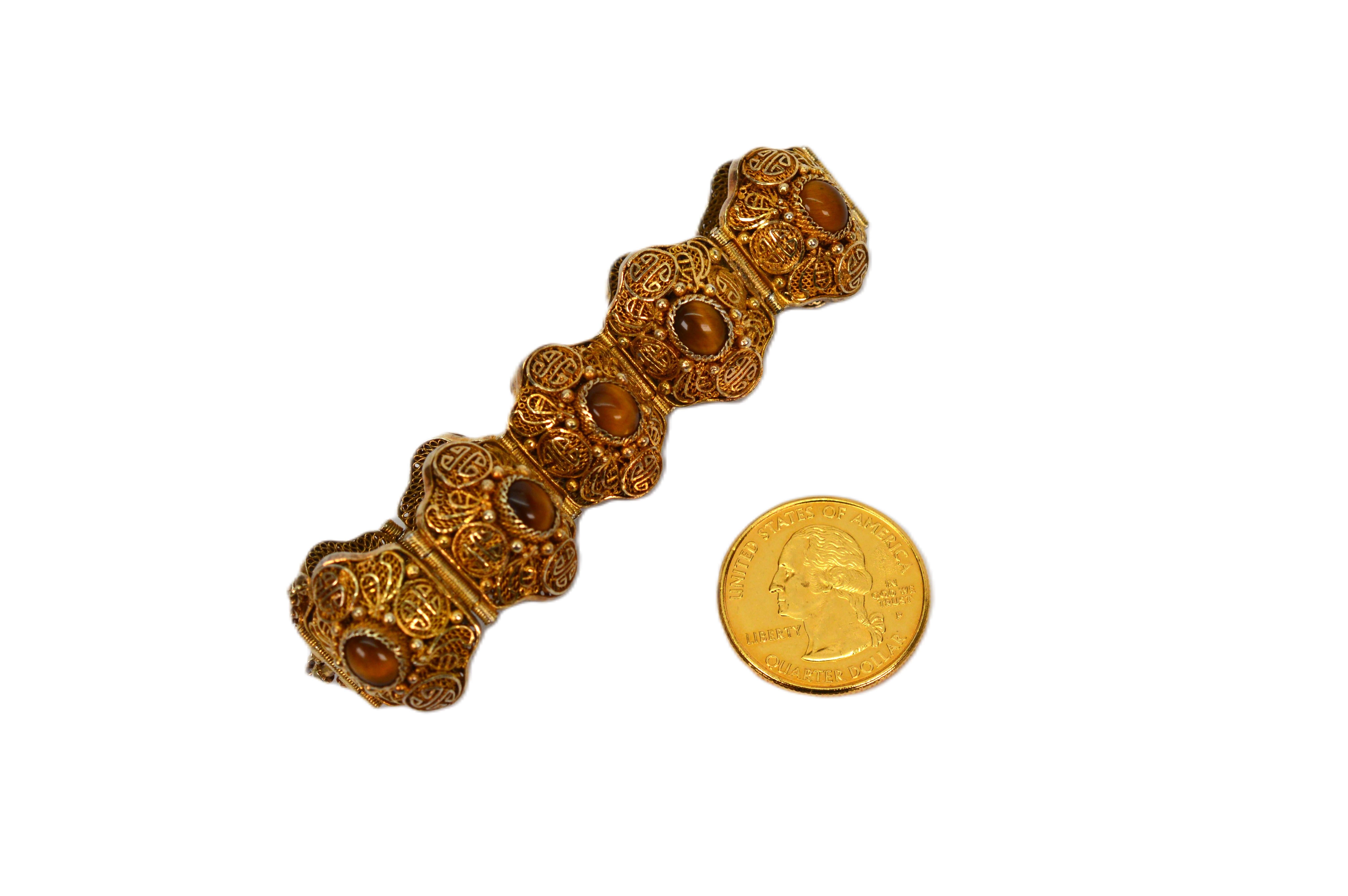 Anello marocchino in stile bohémien in oro su argento sterling  Bracciale in vendita 6