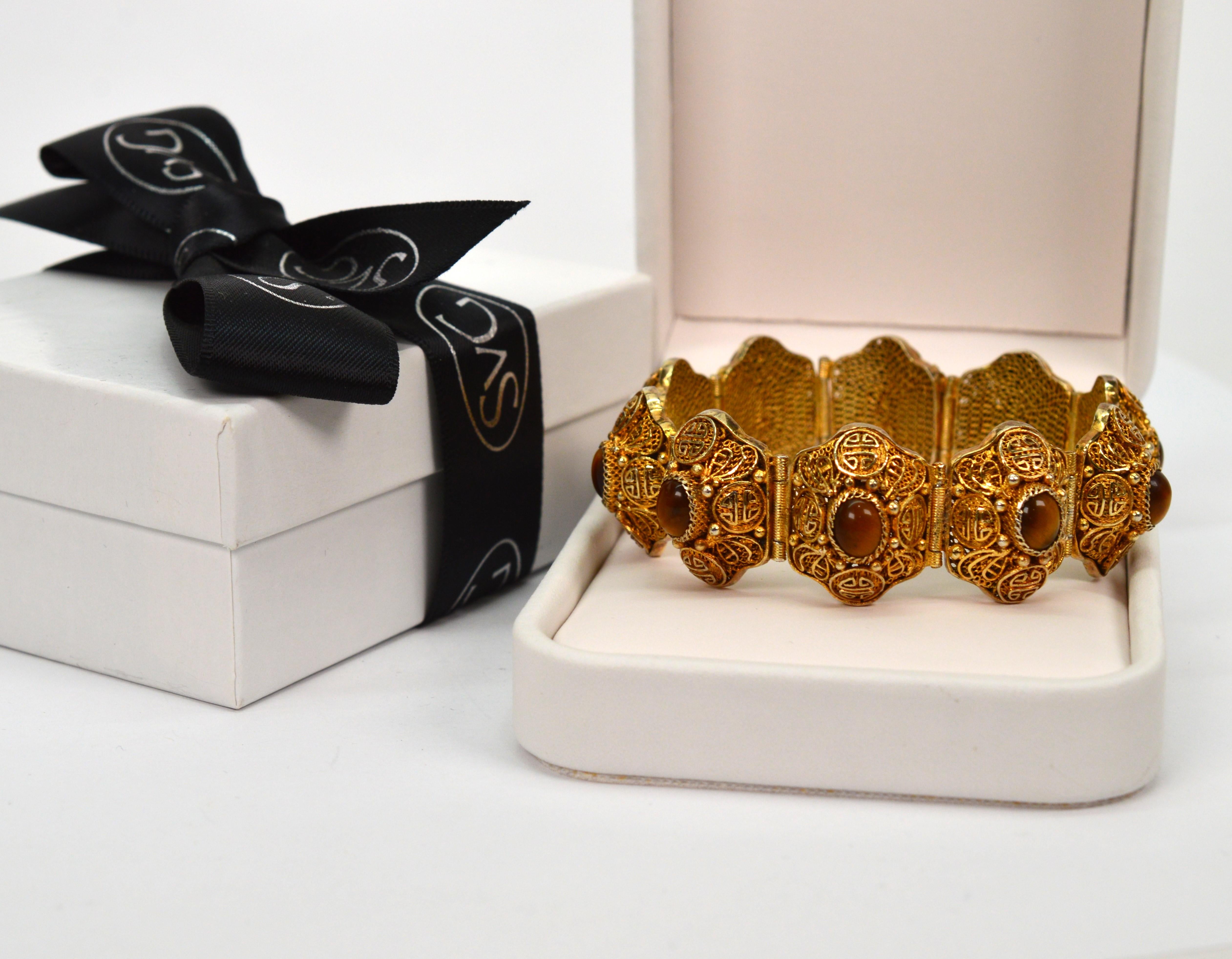 Anello marocchino in stile bohémien in oro su argento sterling  Bracciale in vendita 7