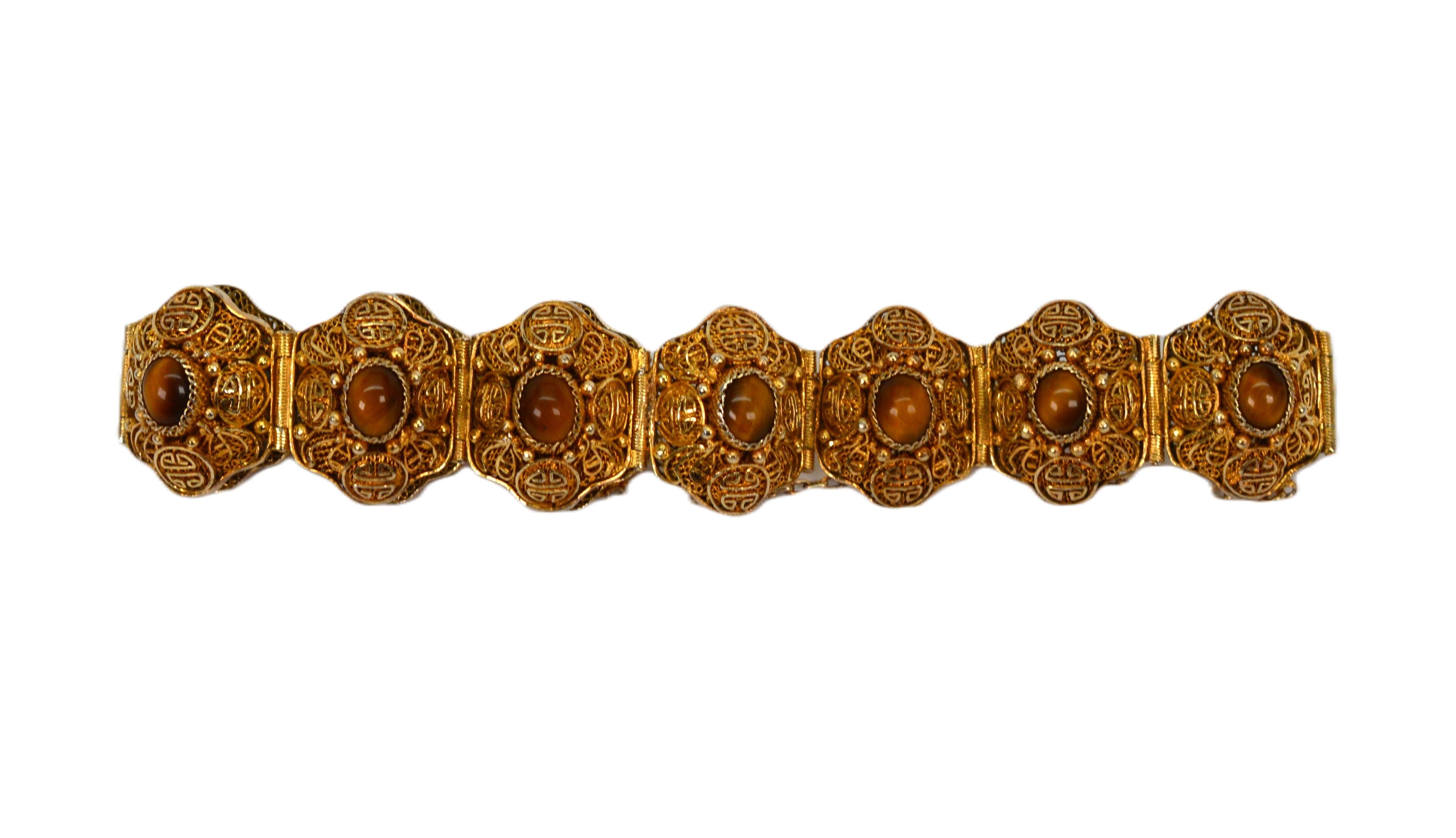 Anello marocchino in stile bohémien in oro su argento sterling  Bracciale in vendita 3