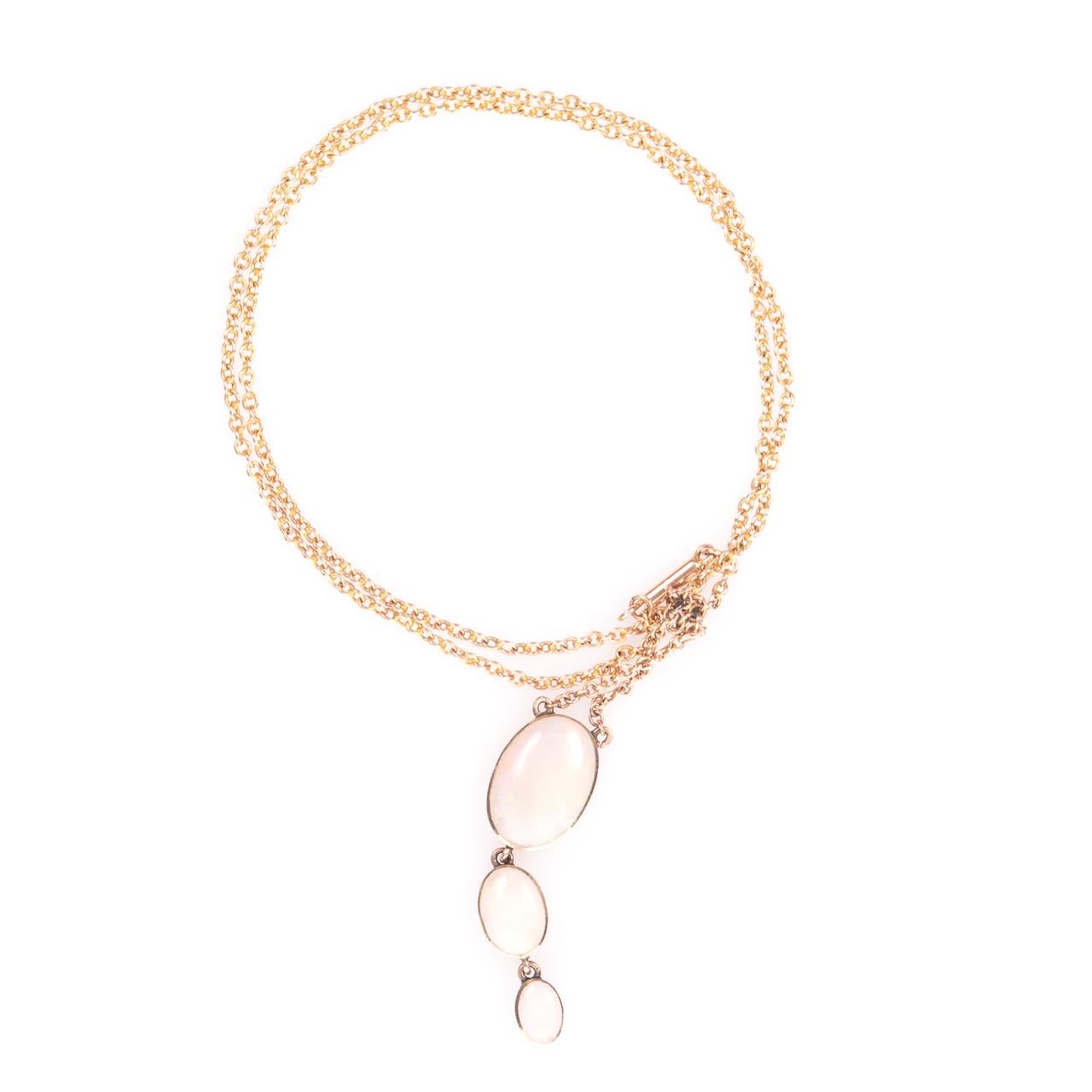 Gold-Opal-Halskette im Zustand „Gut“ im Angebot in Nottingham, GB