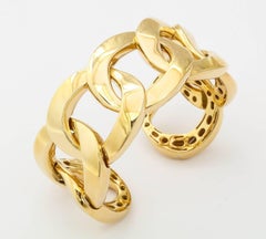 Pulsera de eslabones abiertos de oro