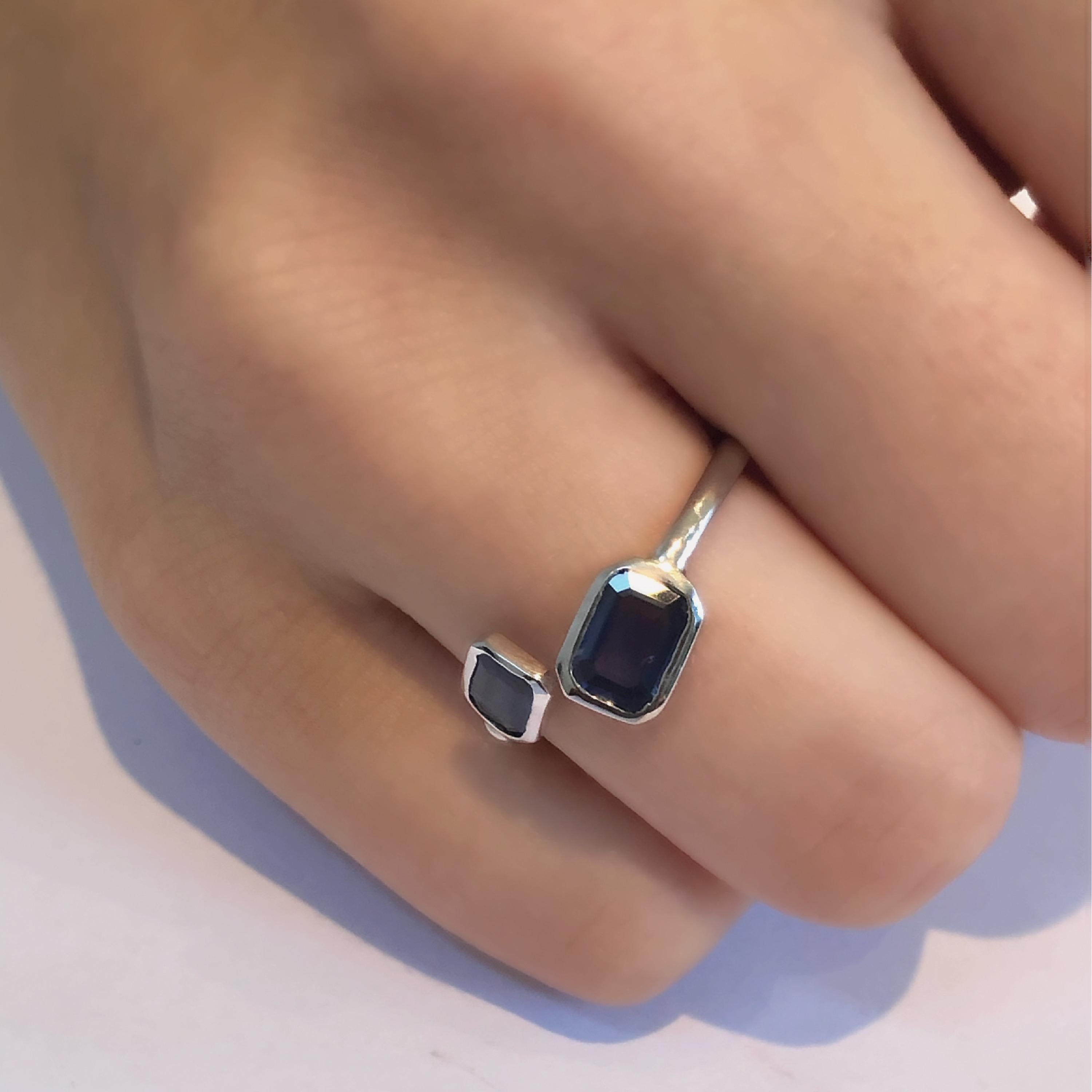 white sapphire ring
