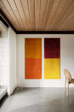 Gold/Orange Handwoven Tapestry 400 by Calyah