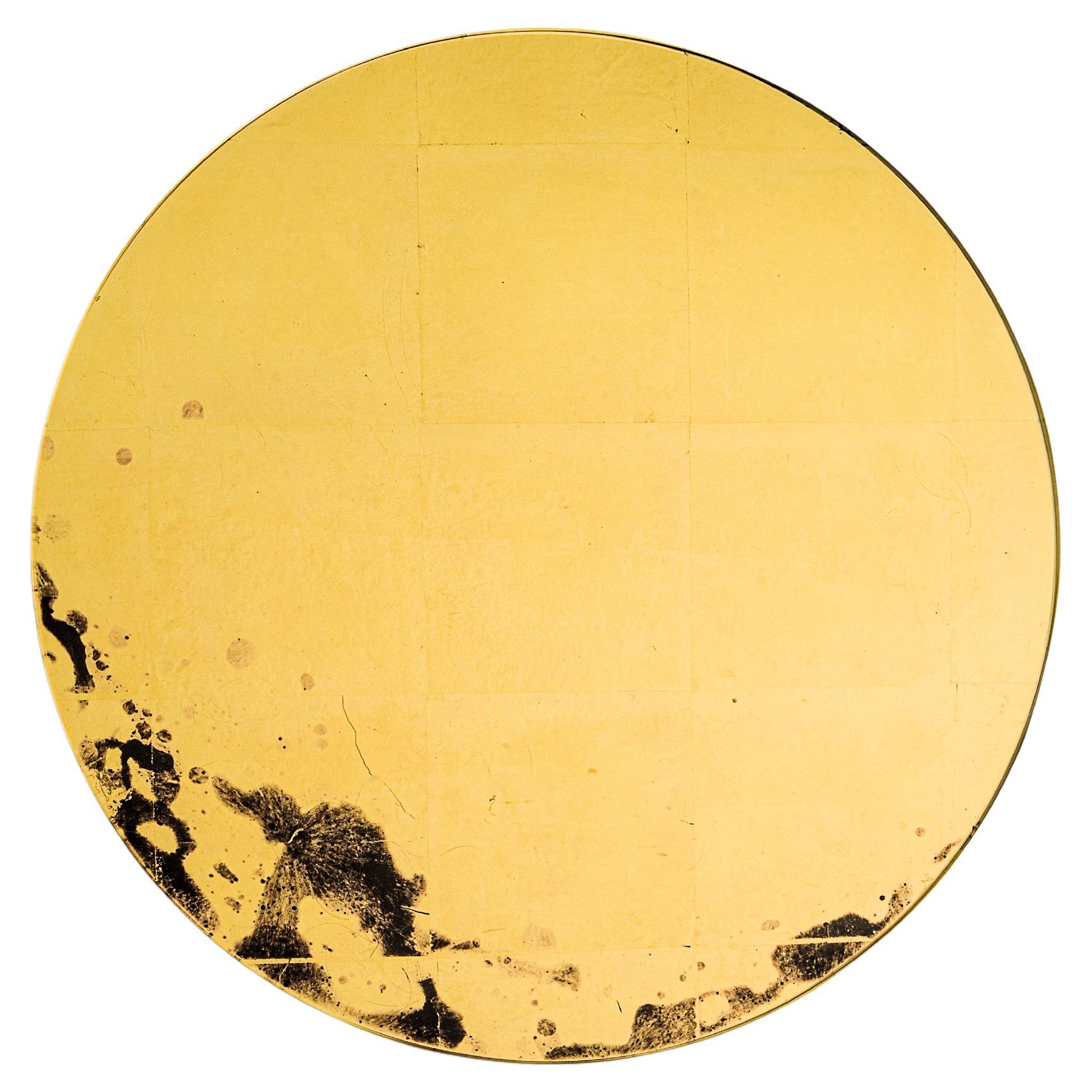 Gold Orb Mirror by Nów For Sale