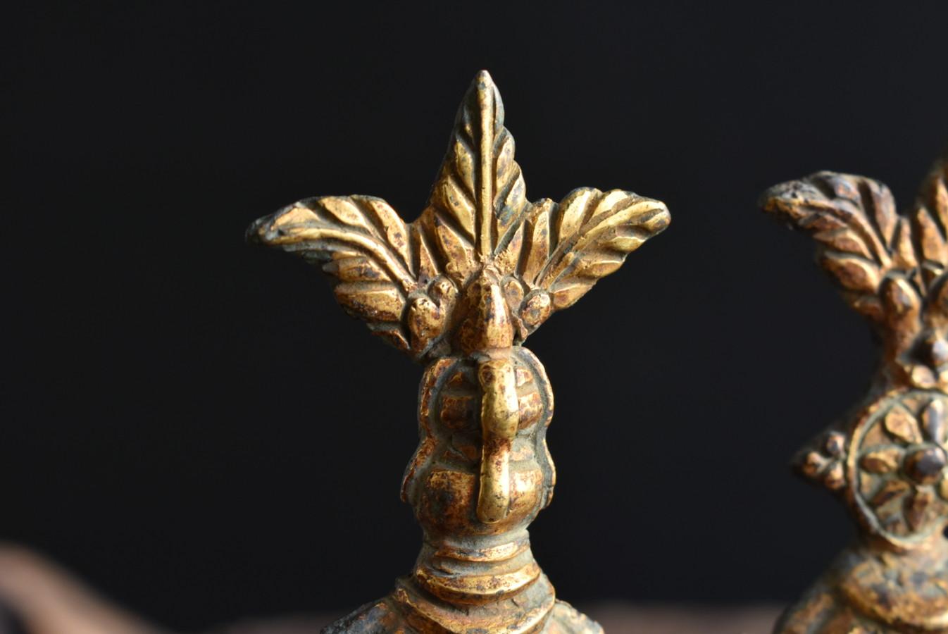 Copper Gold Ornaments of Antique Chinese Buddha Statues / 17th-19th Centuries For Sale