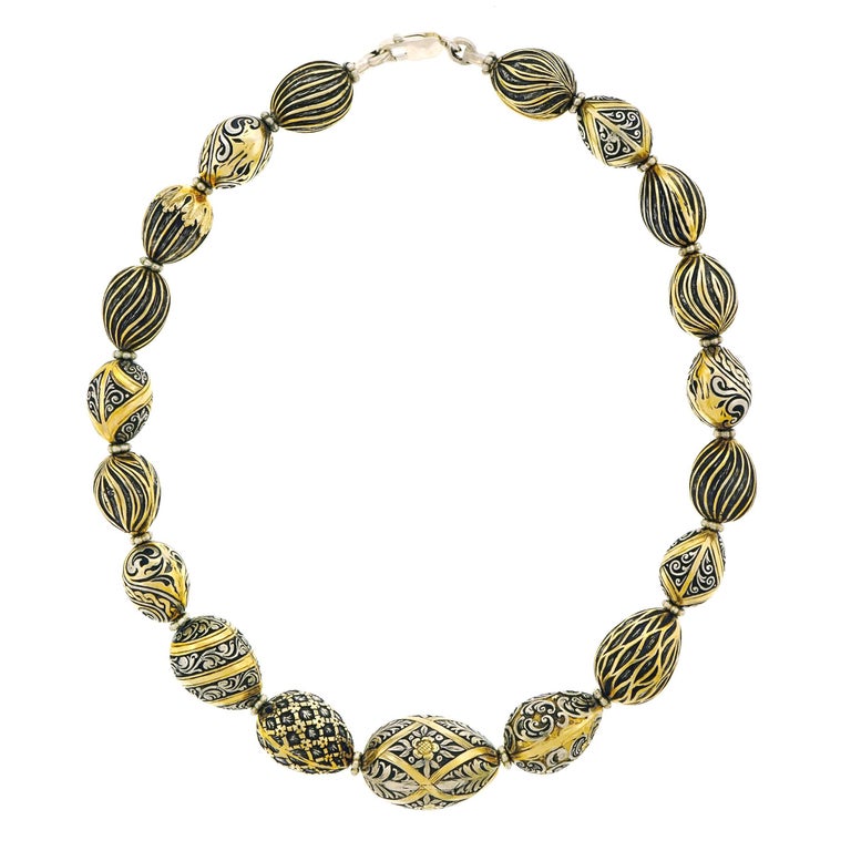Gold over Sterling Necklace at 1stdibs