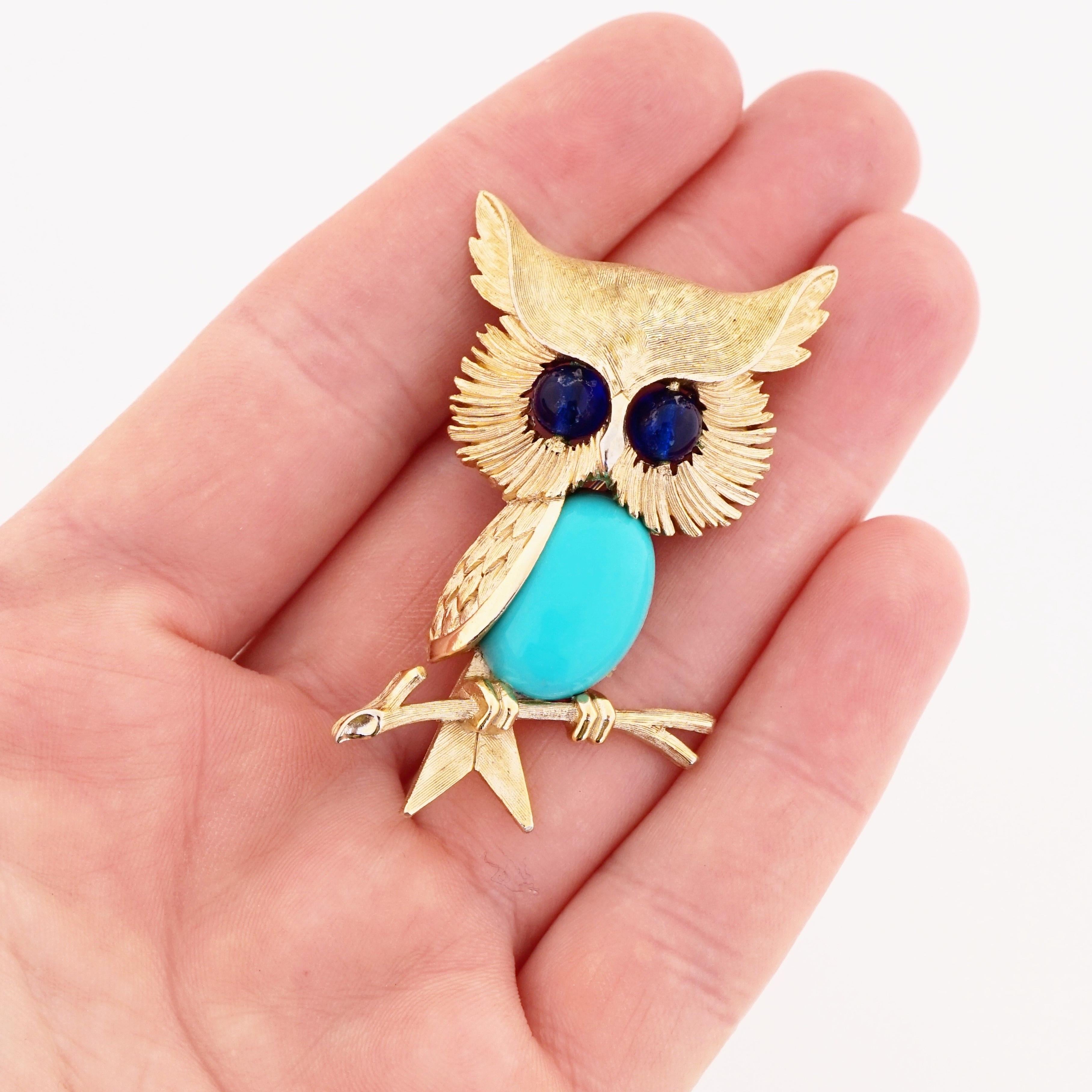 trifari owl necklace