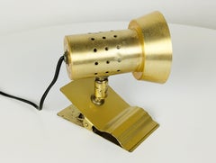 Gold Painted & anodized aluminum adjustable 1960s spot light
