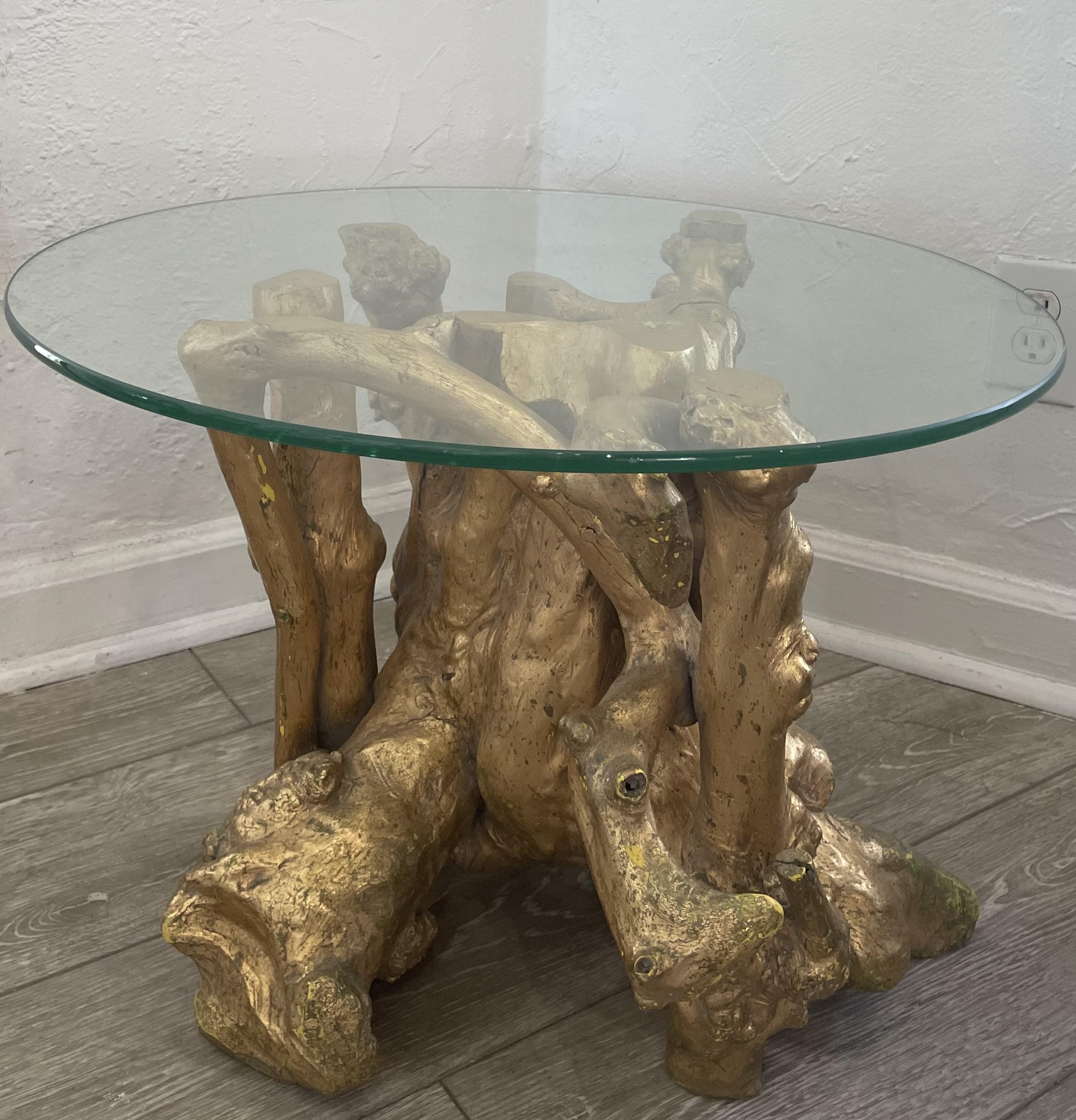 table a manger racine d'arbre