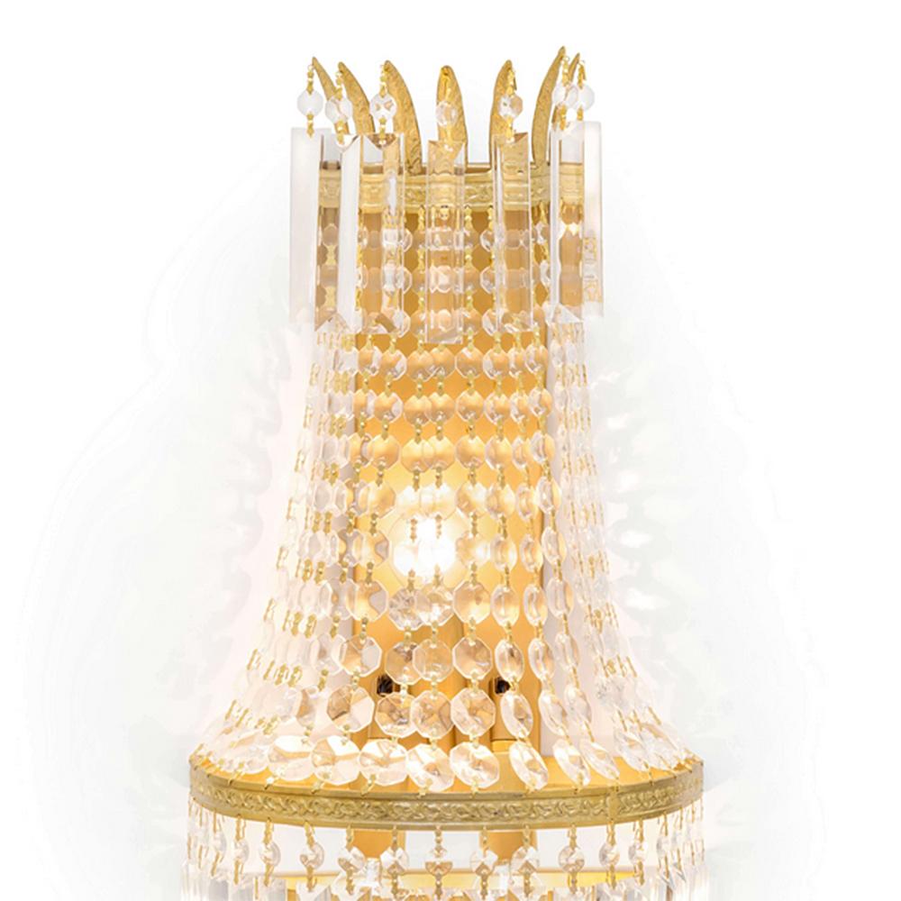Italian Gold Palace Wall Lamp For Sale