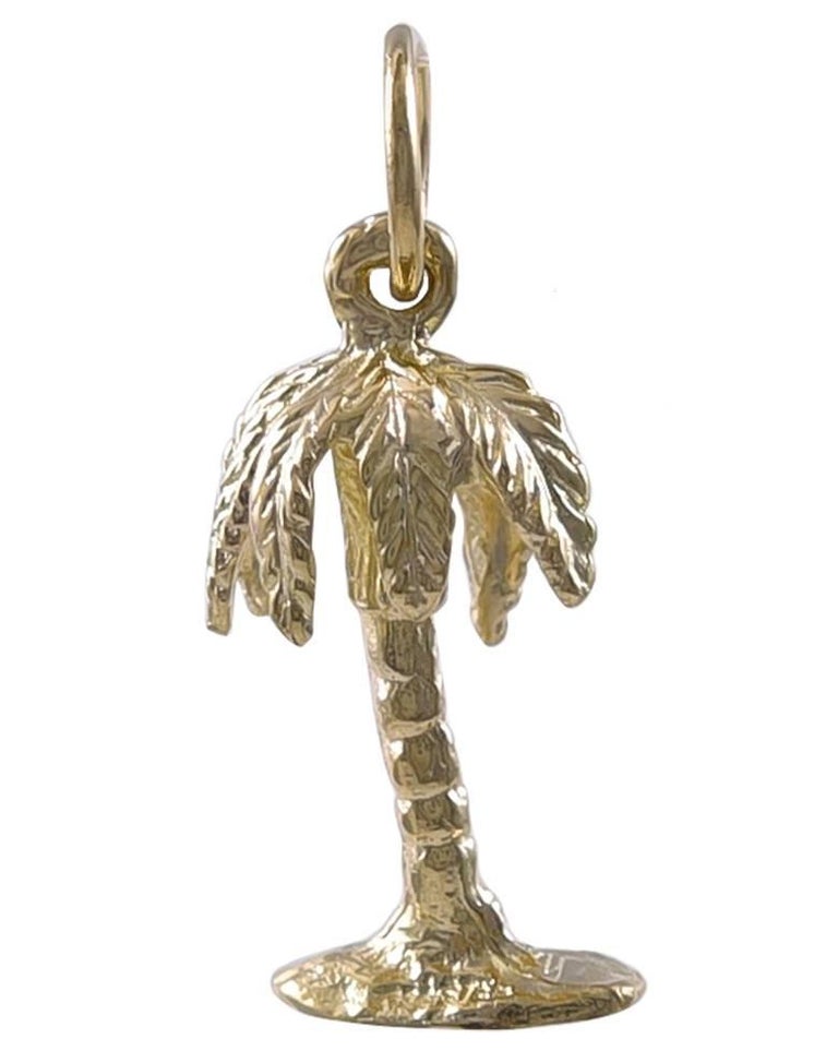 Gold Palm Tree Charm For Sale (Free Shipping) at 1stDibs gold palm