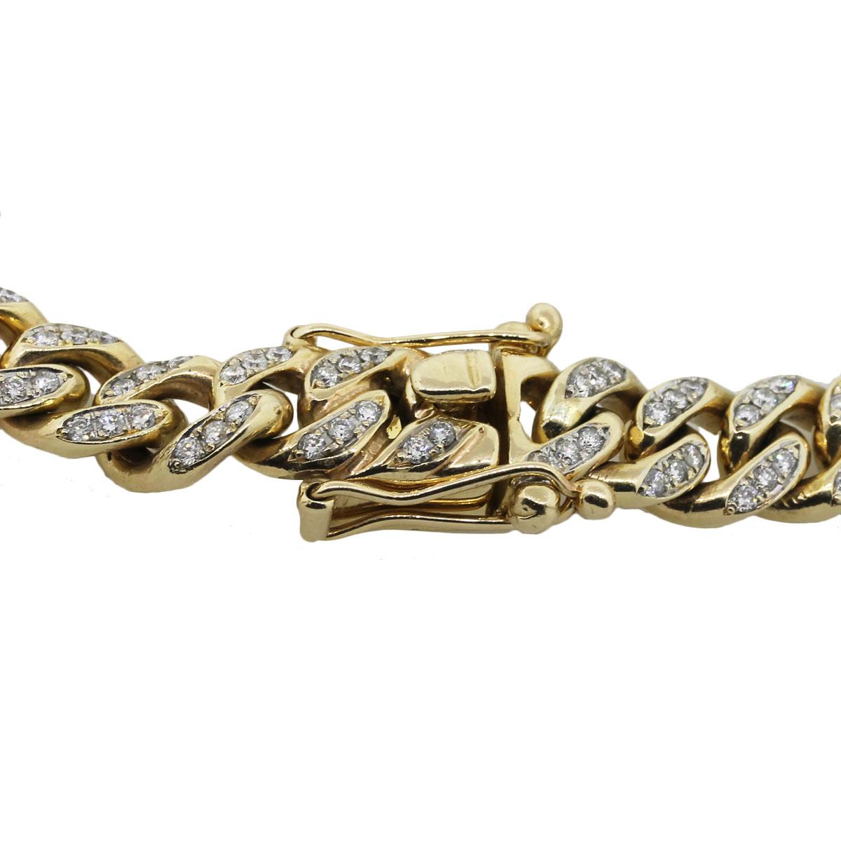 pave link necklace