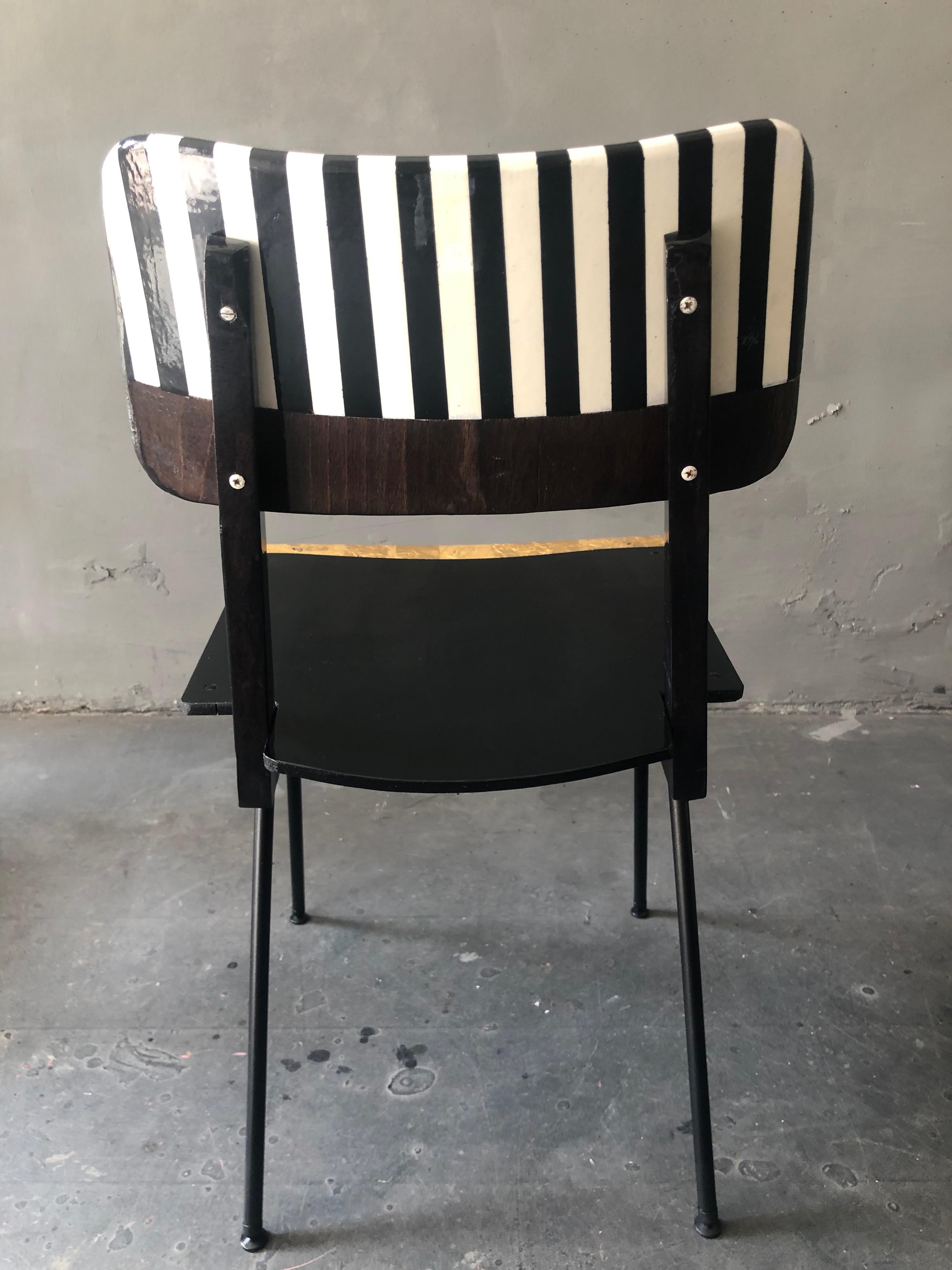 Post-Modern Gold Peak Of A Century Chair by Markus Friedrich Staab For Sale