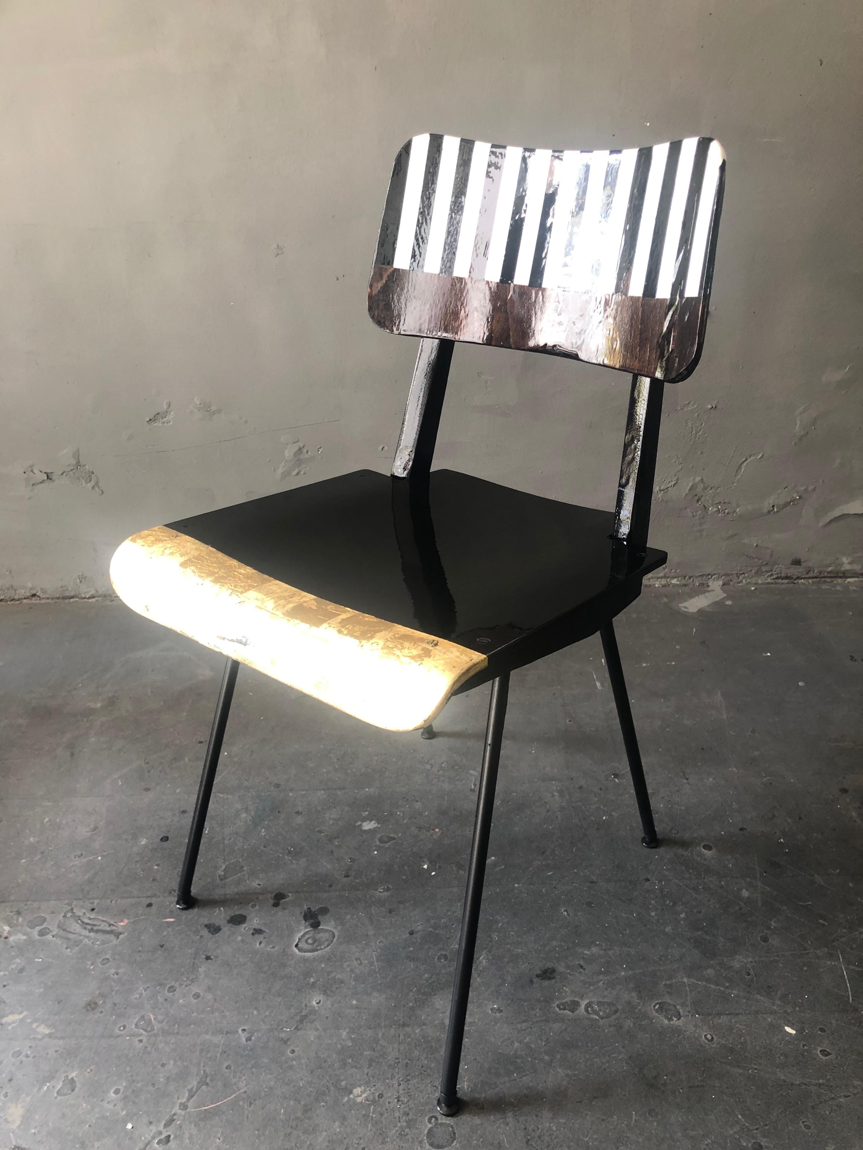 German Gold Peak Of A Century Chair by Markus Friedrich Staab For Sale