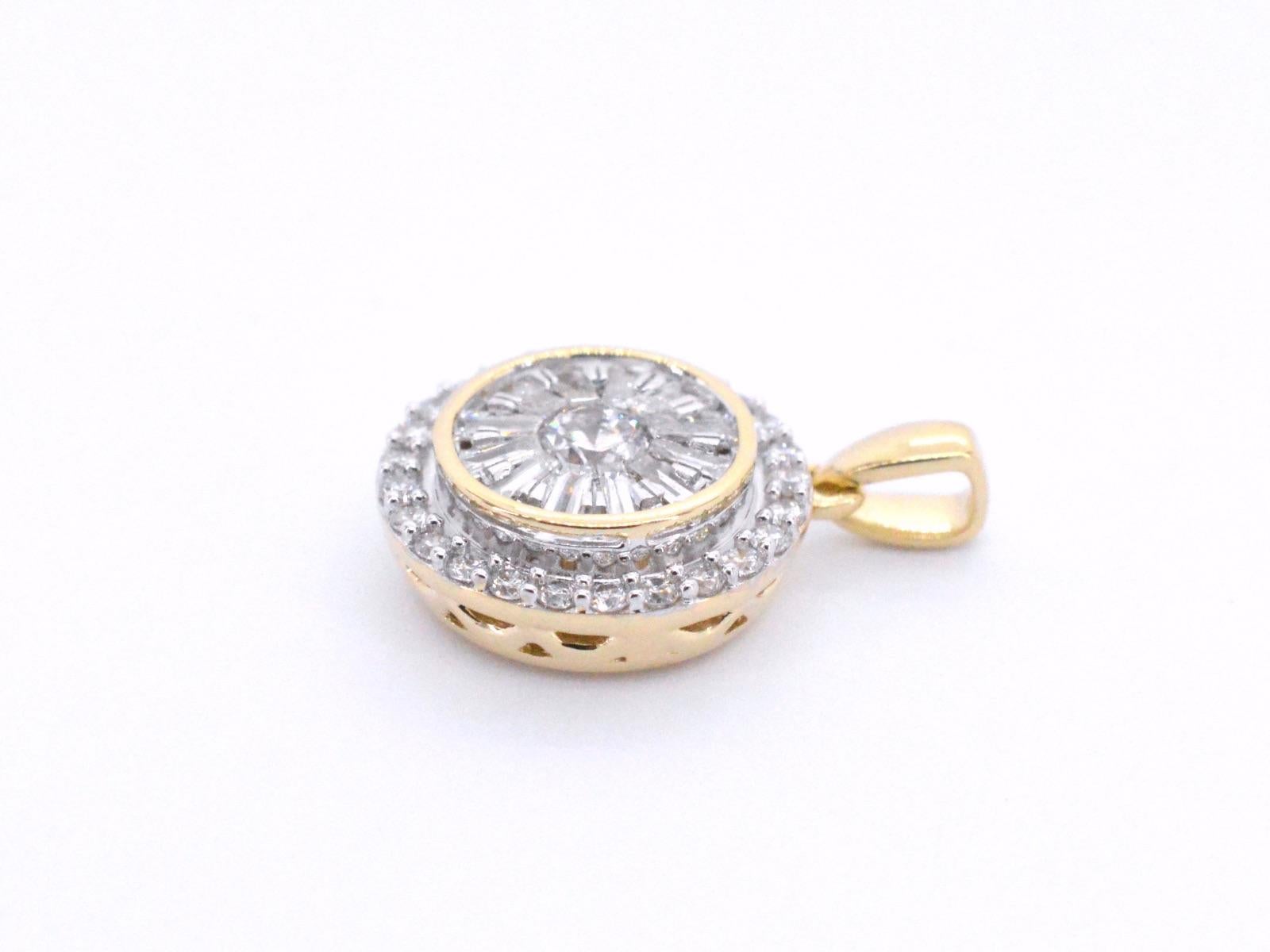Gold-Anhänger mit Diamanten von 0,75 Karat im Zustand „Neu“ in AMSTELVEEN, NH