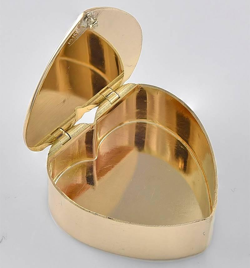Gold Pill Box at 1stDibs