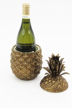 Mid-century Modern Gold Pineapple Ice Bucket by Mauro Manetti, Italy, 1960s