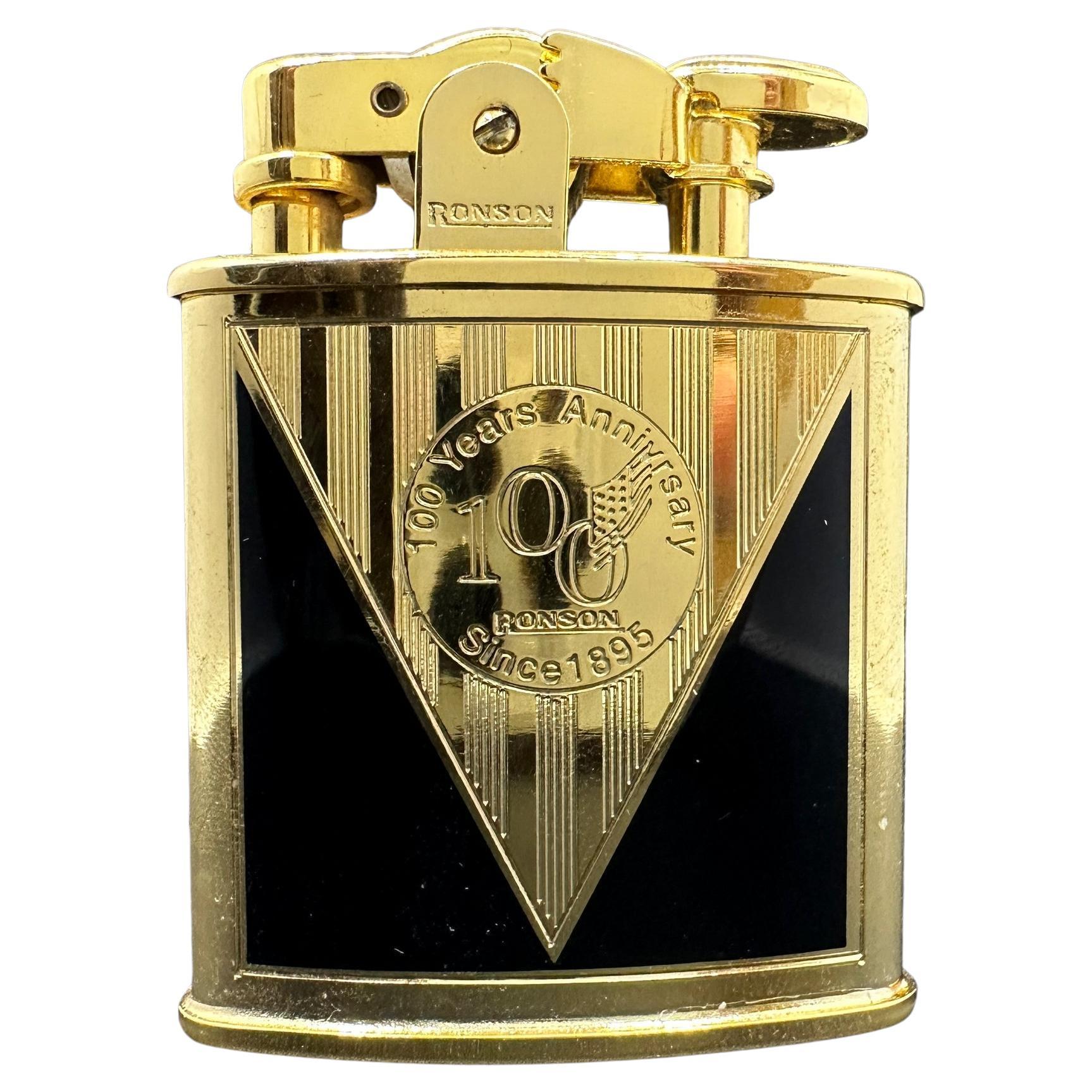 Vergoldetes "1943" Ronson-Feuerzeug, seltene limitierte 100-Jahres-Jubiläumsausgabe