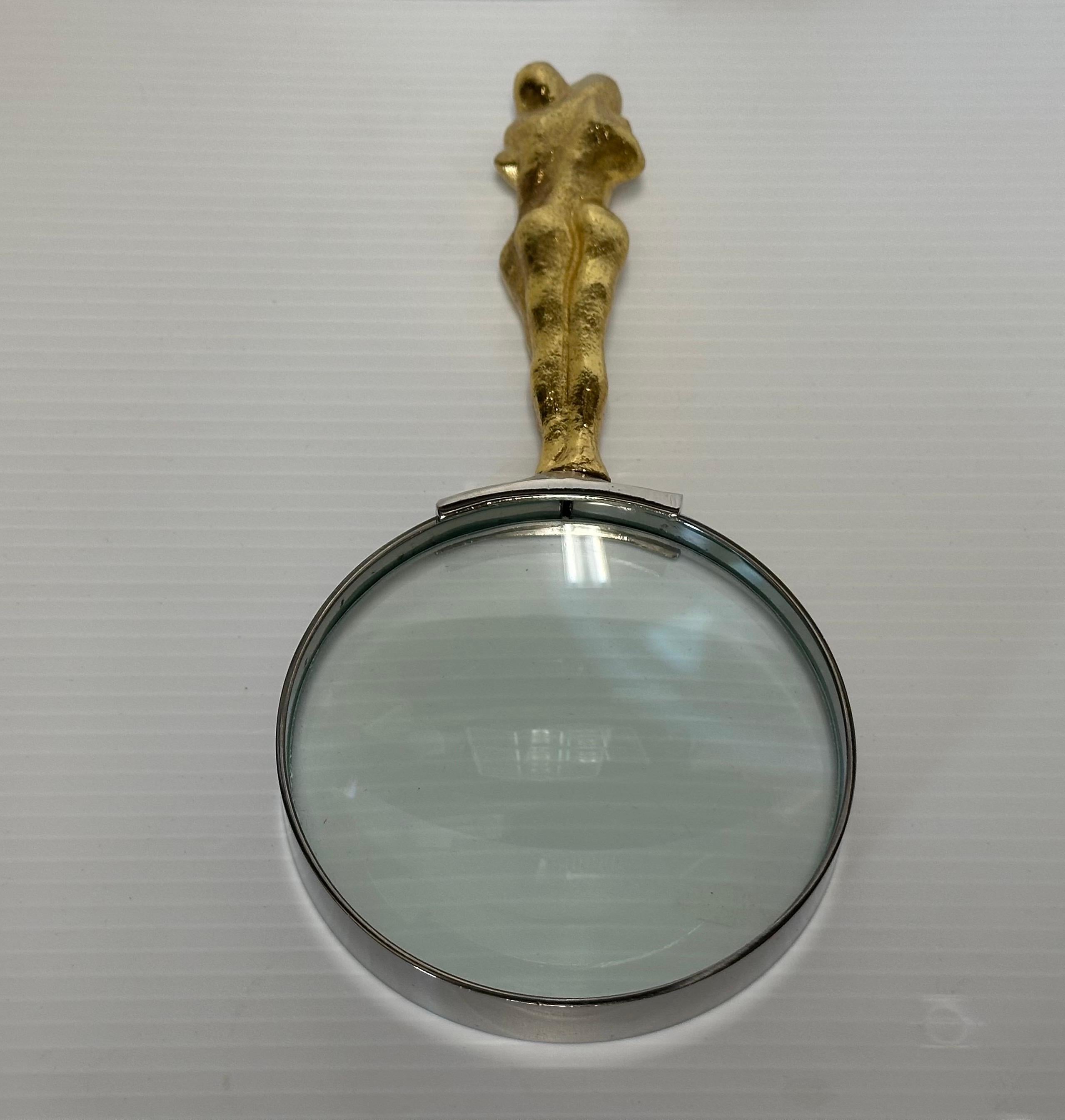 Gold Plated Adam & Eve Magnifying Glass and Letter Opener Set by Michael Aram For Sale 7