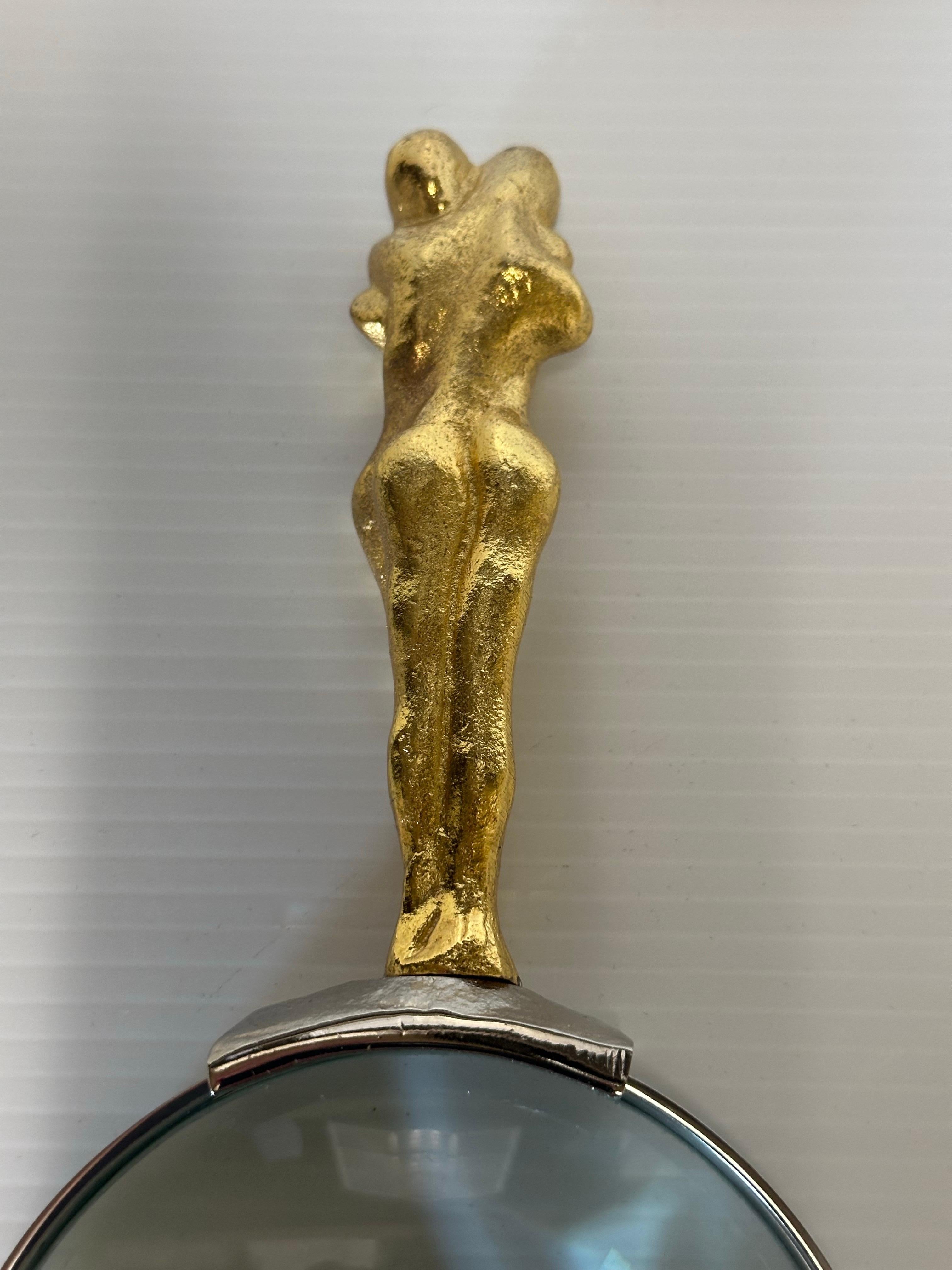 Gold Plated Adam & Eve Magnifying Glass and Letter Opener Set by Michael Aram For Sale 8