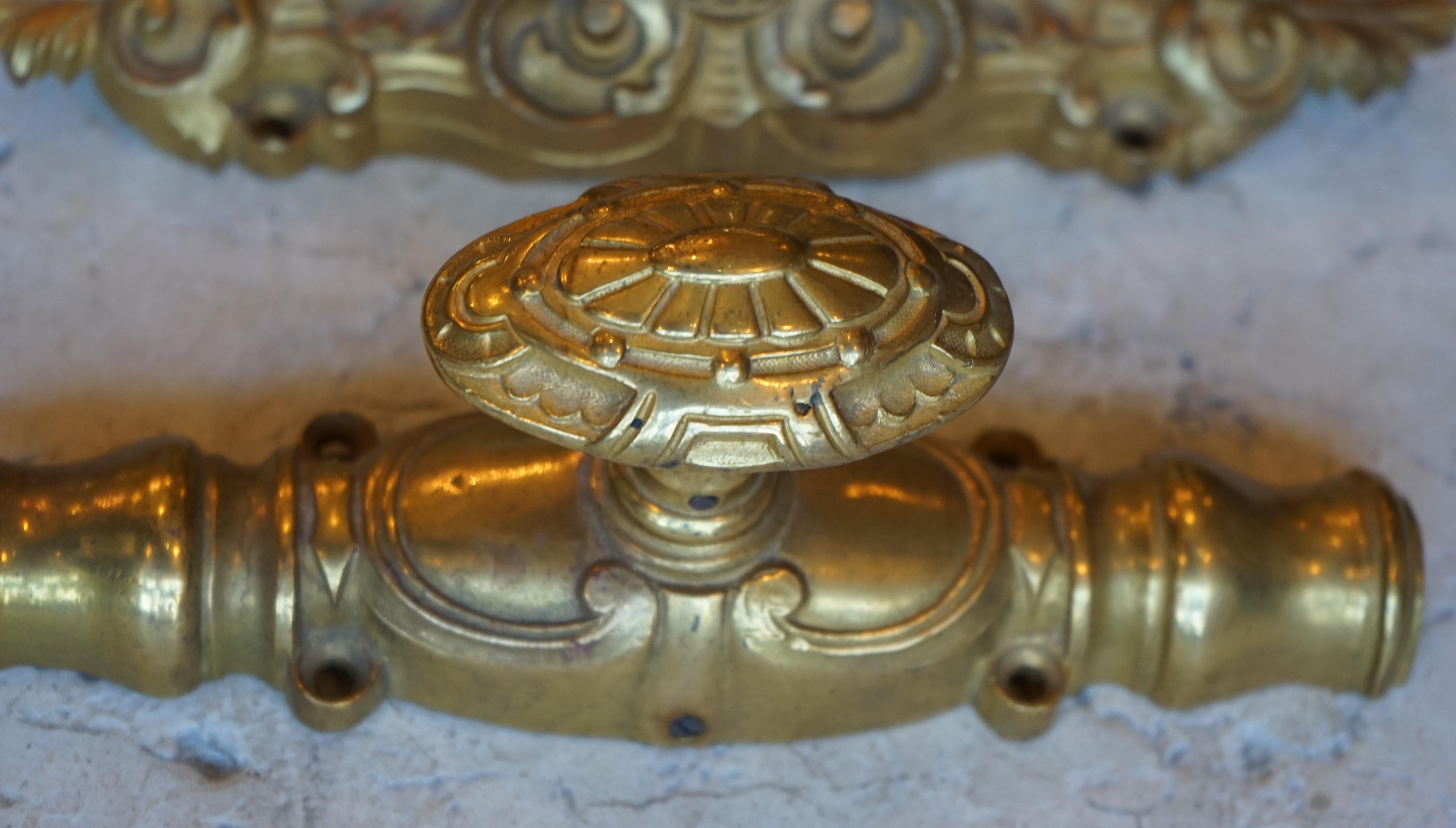 Gold Plated Antique Door Knob For Sale At 1stdibs