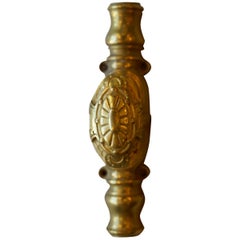 Bouton de porte antique plaqué or