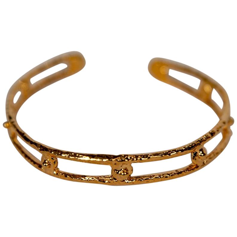 Bracciale "Berry" in bronzo placcato oro di Franck Evennou, Francia, 2018