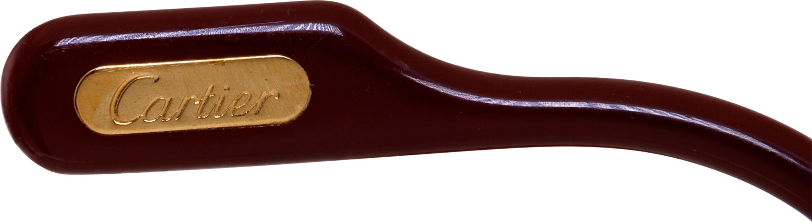 Femenino o masculino Gafas Cartier Maillon Panthere doradas en venta
