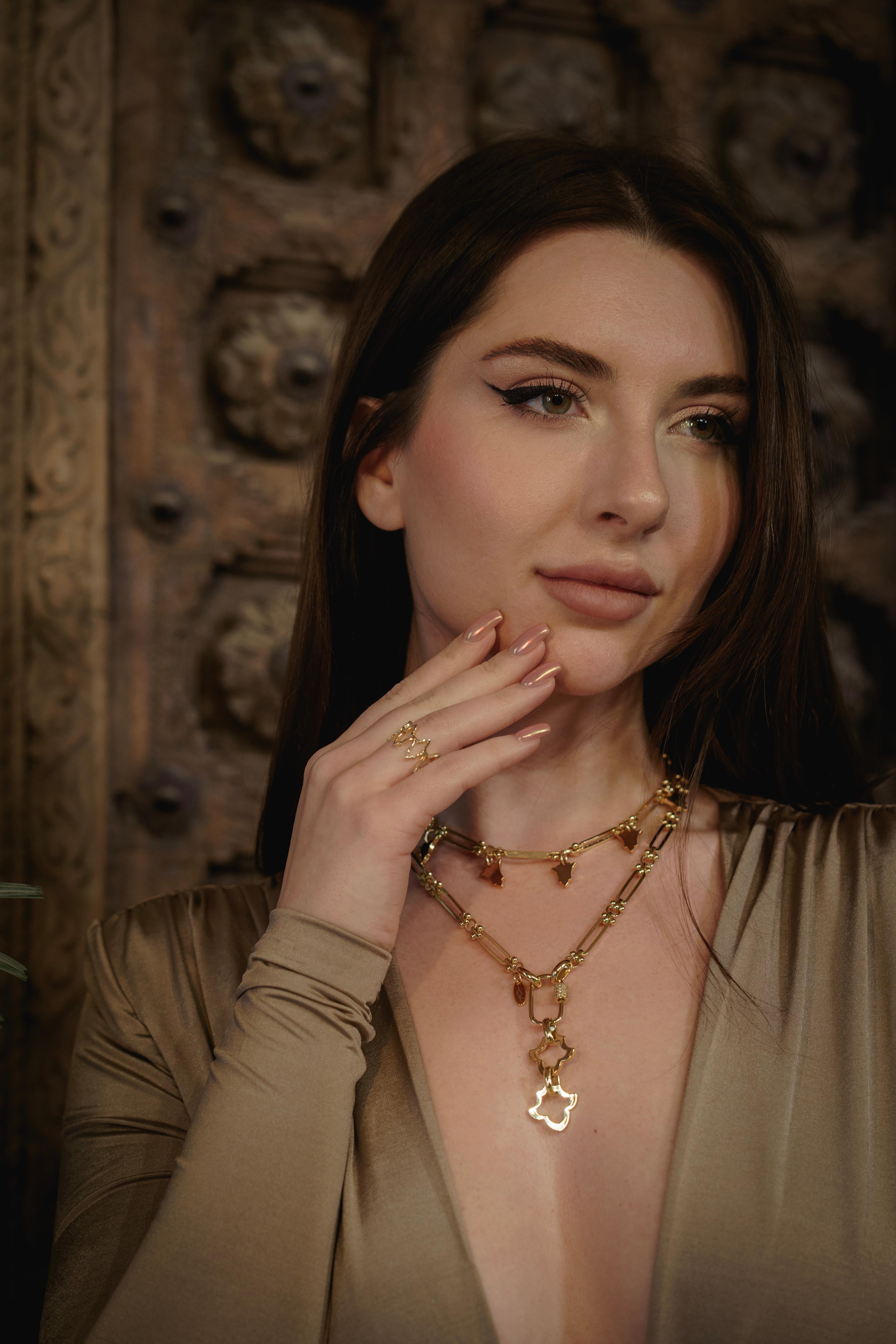 Vergoldete Kette Lavin Halskette für Damen oder Herren im Angebot