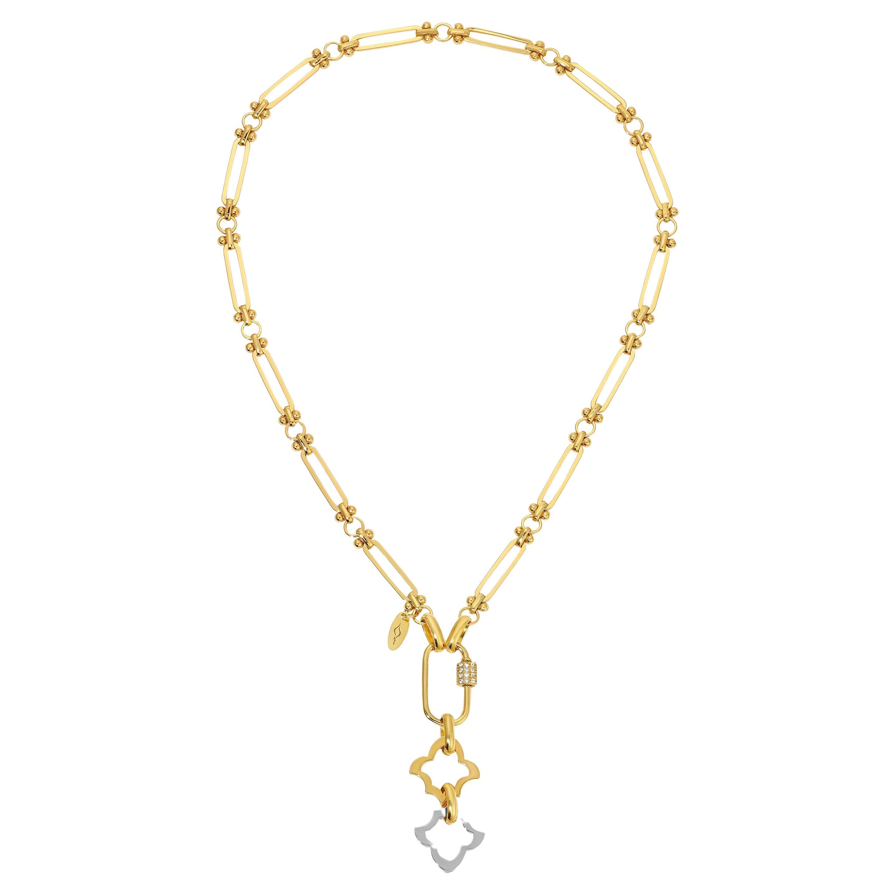 Gold Plated chain Lavin Necklace For Sale