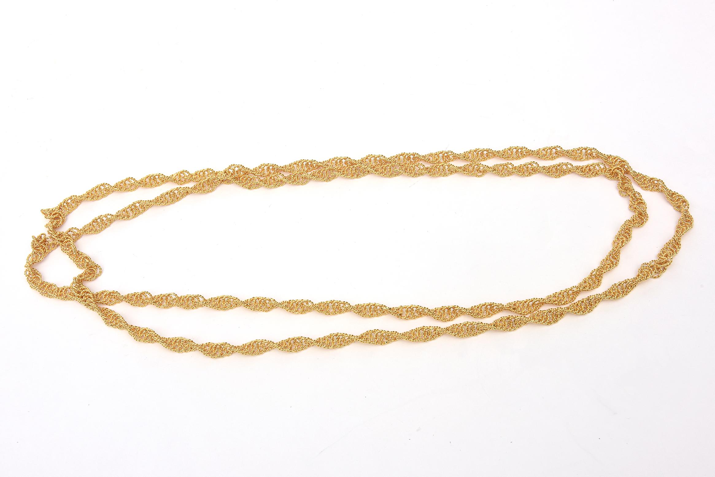 gold spiral chain