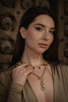 Gold Plated Charm Lachin Chocker