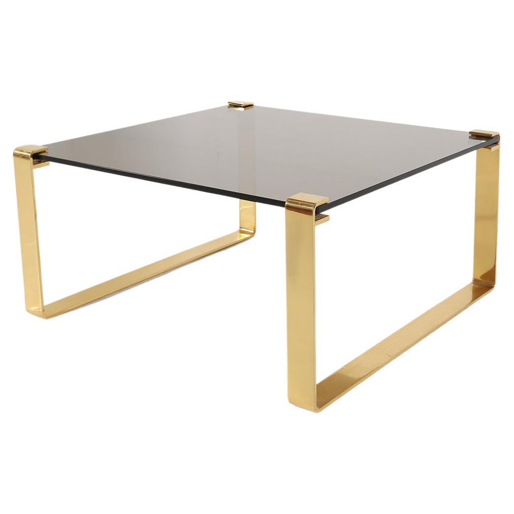 Gold Plated Coffee Table, Ca.1970 For Sale