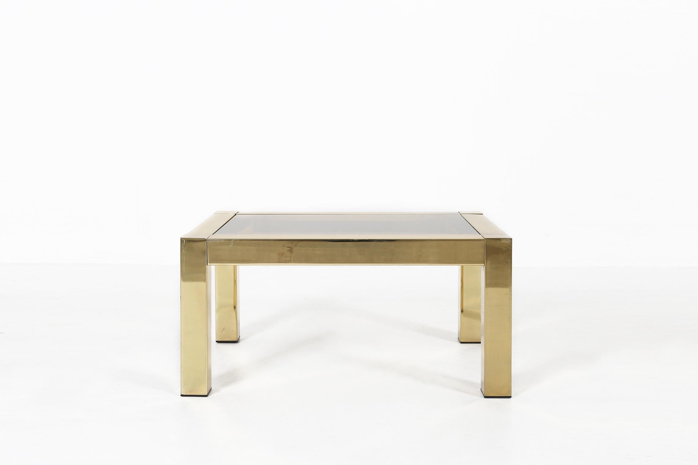 Hollywood Regency Table basse Belgo Chrom / Dewulf Selection, 1970 en vente