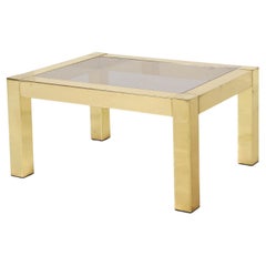 Tavolino placcato oro di Belgo Chrom / Dewulf Selection, anni '70