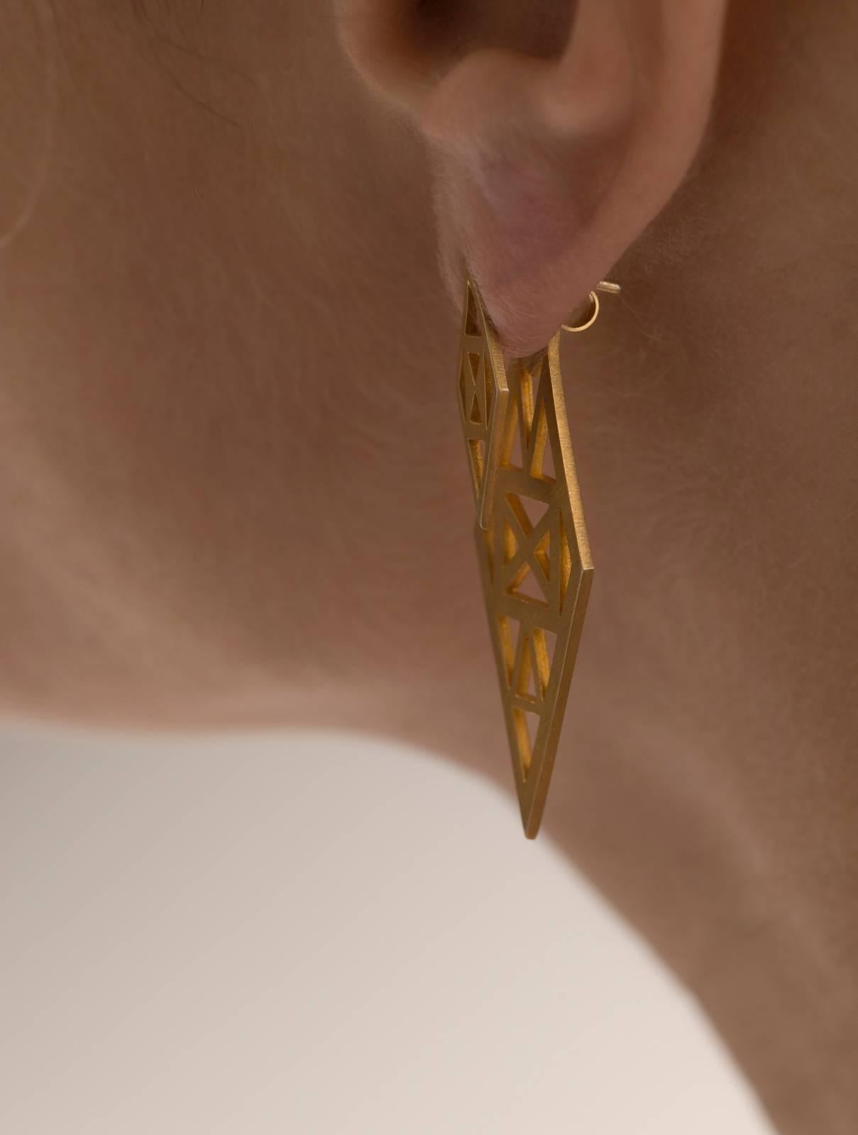 rhombus shaped earrings