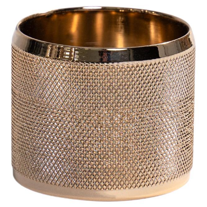 Gold Plated Decorative Candle Holder made of Stainless Steel  For Sale