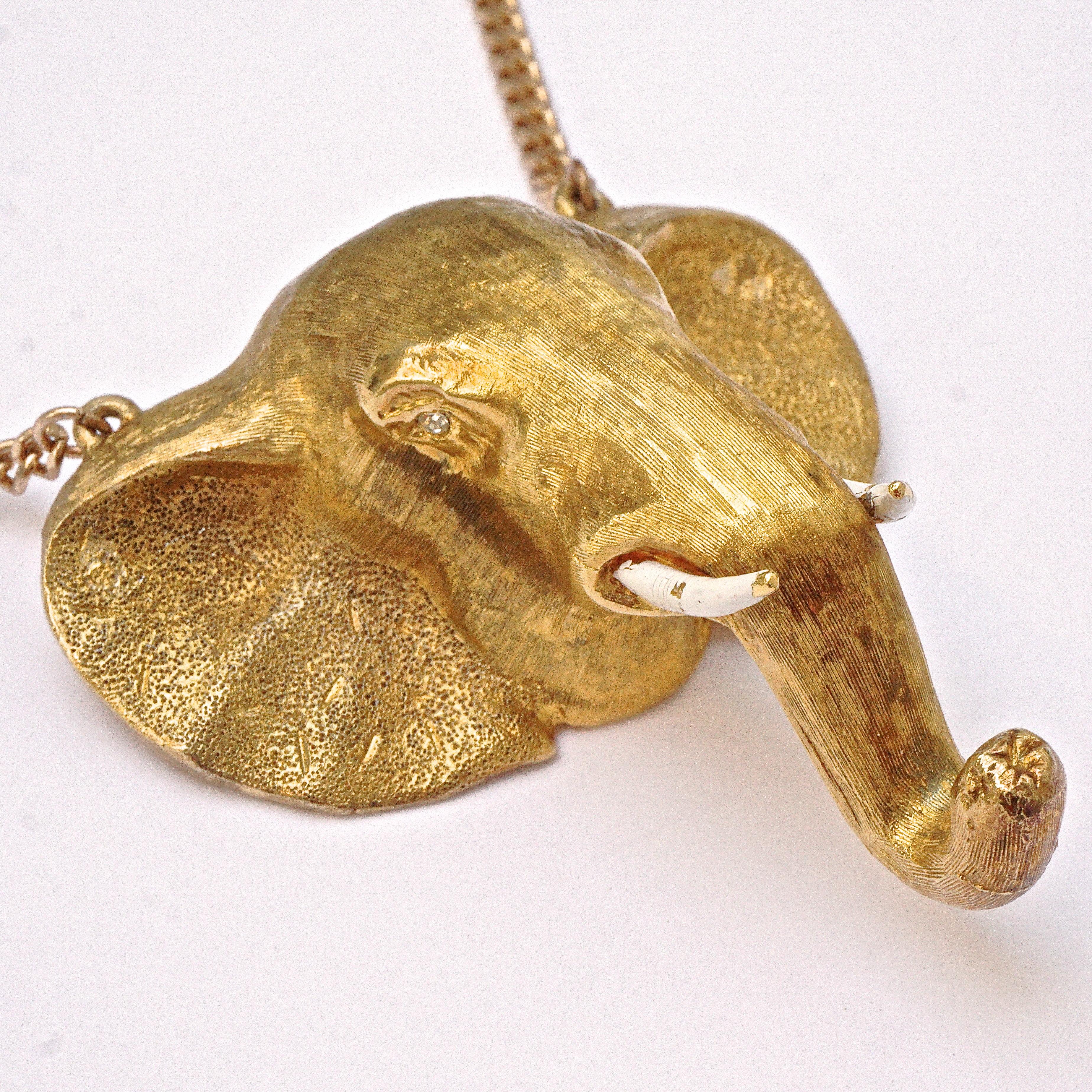 elephant head necklace