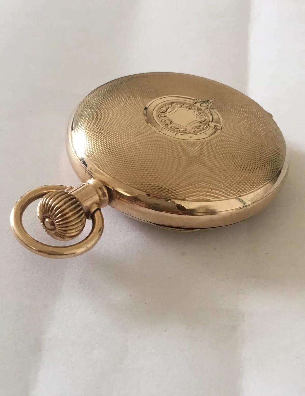 gold plated pocket watch