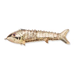 Gold-Plated Fish Pendant & Desk Object
