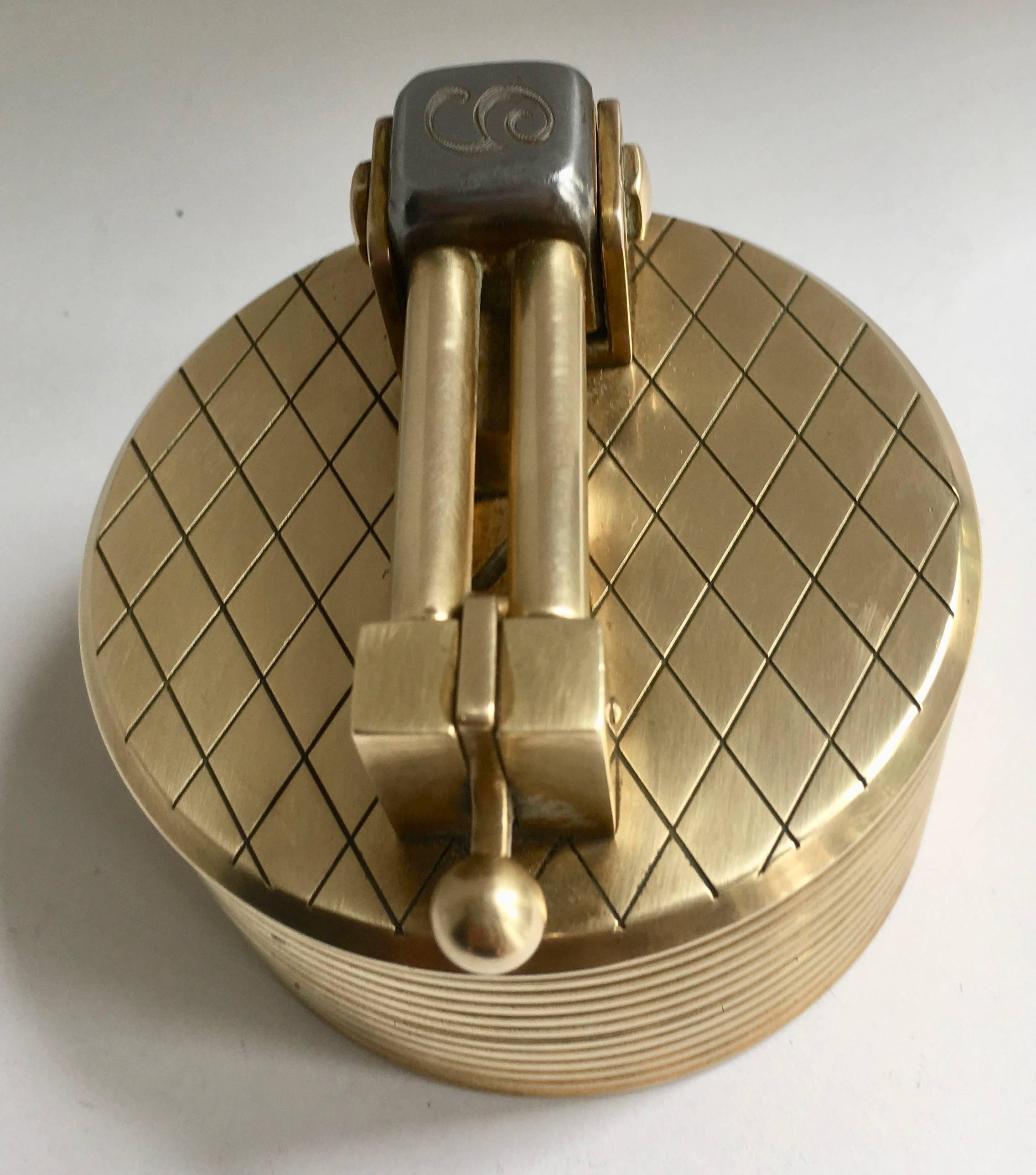 Gold-Plated Gubelin Lighter In Good Condition In Los Angeles, CA